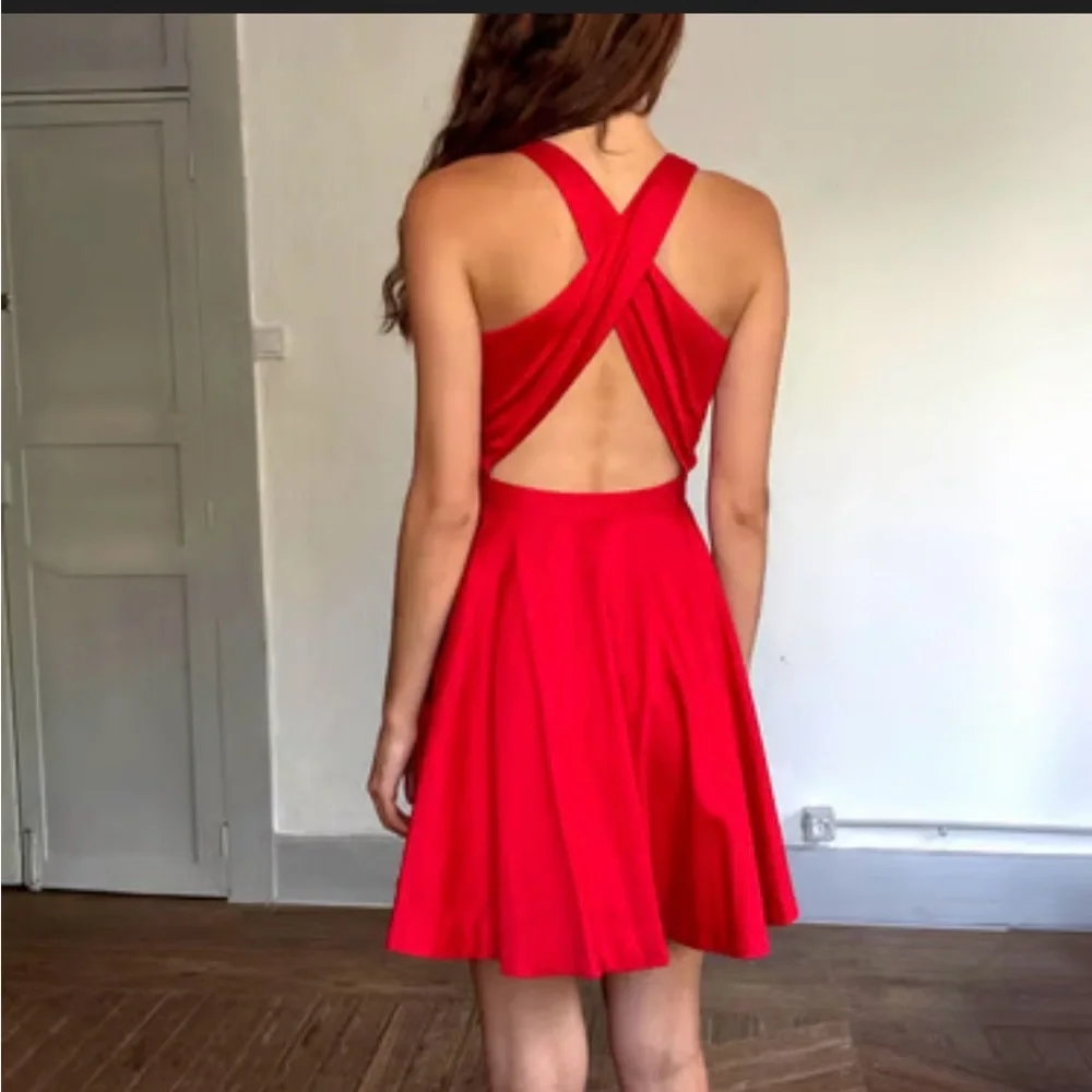 Polo by Ralph Lauren Red Sleeveless Fit-and-Flare Dress
